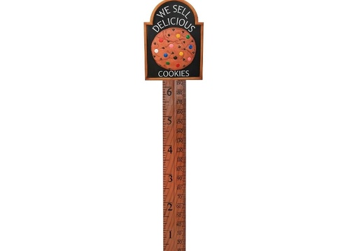 N316 HOW TALL ARE YOU WALL MOUNTED RULER AVAILABLE WITH CUSTOM BRANDED BASE