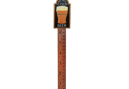 N318 HOW TALL ARE YOU WALL MOUNTED RULER AVAILABLE WITH CUSTOM BRANDED BASE