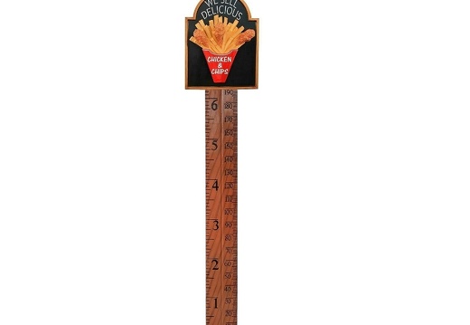 N328 HOW TALL ARE YOU WALL MOUNTED RULER AVAILABLE WITH CUSTOM BRANDED BASE