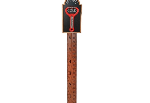 N329 HOW TALL ARE YOU WALL MOUNTED RULER AVAILABLE WITH CUSTOM BRANDED BASE