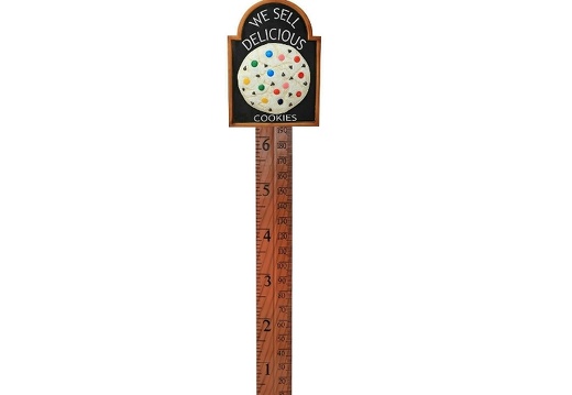 N335 HOW TALL ARE YOU WALL MOUNTED RULER AVAILABLE WITH CUSTOM BRANDED BASE