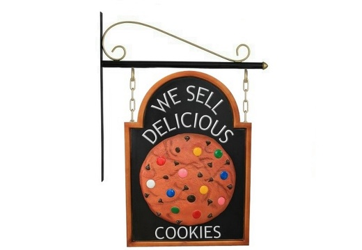 N363 DOUBLE SIDED 3D EMBOSSED  CHOCOLATE COOKIE ADVERTISING SIGN