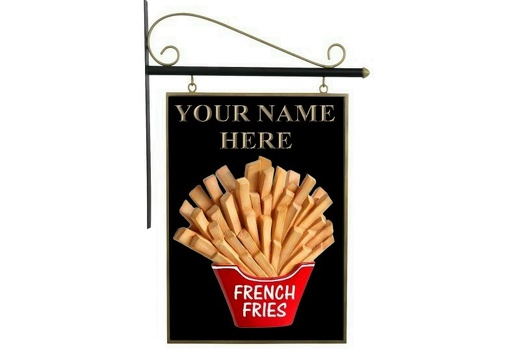 N370 DOUBLE SIDED 3D EMBOSSED  FRENCH FRIES ADVERTISING BOARD