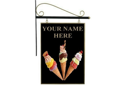 N373 DOUBLE SIDED 3D ICE CREAM ADVERTISING BOARD