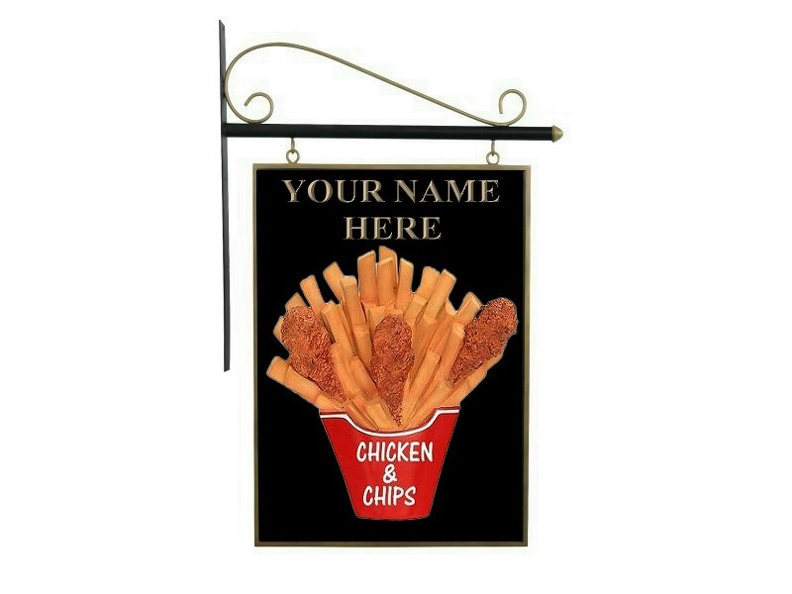 N380_DOUBLE_SIDED_3D_EMBOSSED__CHICKEN_CHIPS_ADVERTISING_BOARD.JPG