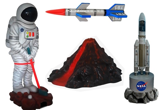 RK07 - Astronaut Rocket Mini Golf Obstacle
