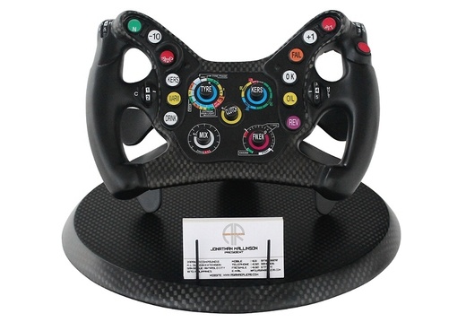 15 - RB9 Red Bull Racing Car Replica Steering Wheel Business Card Holder - 1