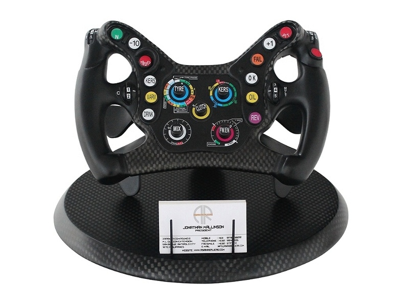 15 - RB9 Red Bull Racing Car Replica Steering Wheel Business Card Holder - 1.jpg