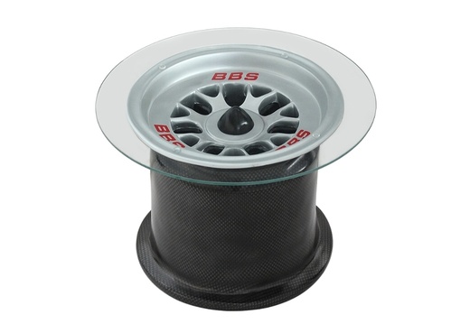 20 - Racing Car Tire Rim Table With Carbon Fiber Effect - 1