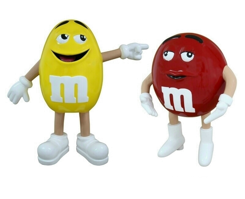 Chocolate MM Advertising Statues
