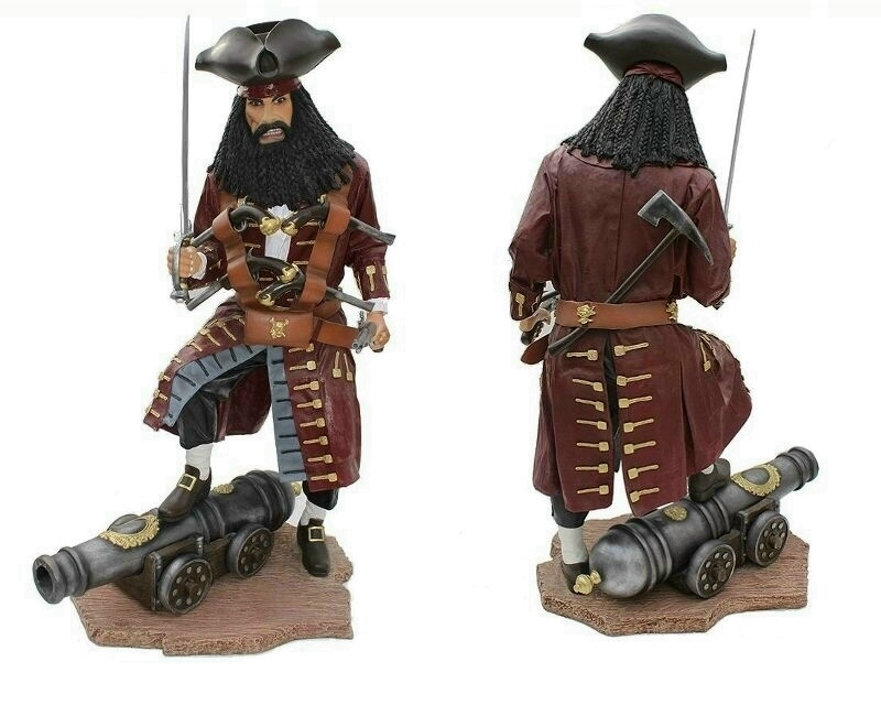 Life Size Black Beard Pirate Statues Custom Made.