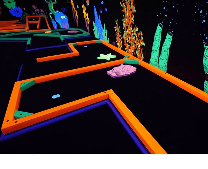 Glow In Dark LED Edging - Mini Golf Obstacles Themes & Glow In The Dark Painted Products