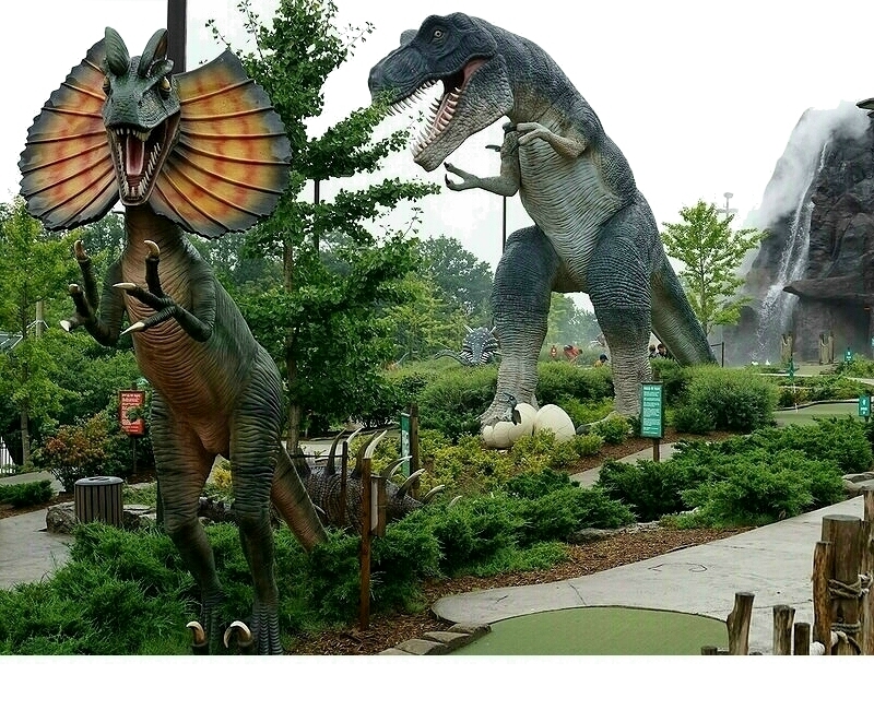 Raptor Dinosaur - Mini Golf Obstacles Themes & Glow In The Dark Painted Products