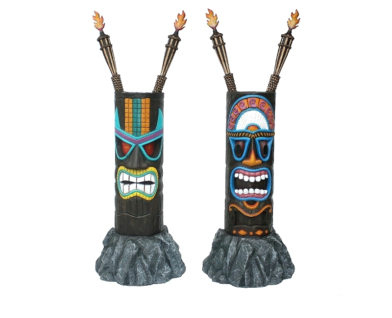 Tiki Masks - Mini Golf Obstacles Themes & Glow In The Dark Painted Products